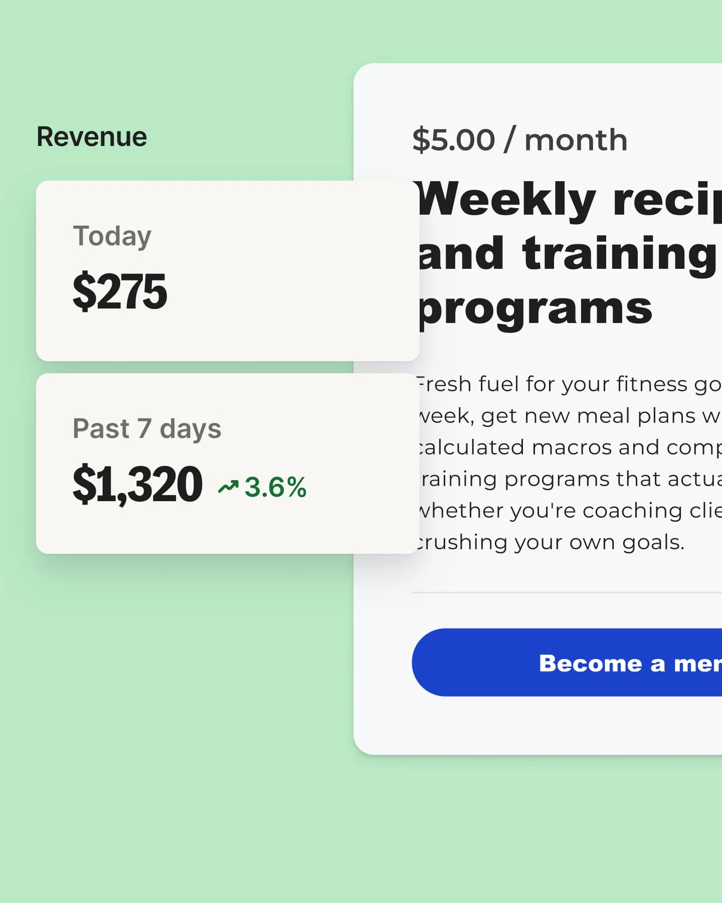 Earn feature screenshot